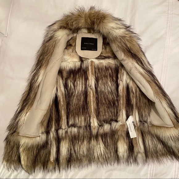 ZARA BASIC Faux Fur Vest - Picture 5 of 8